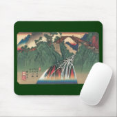 Uitzicht van de brug over de rivier de Ina, Nojiri Muismat (Met muis)