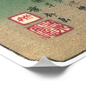 Uitzicht van de brug over de rivier de Ina, Nojiri Poster (Hoek)