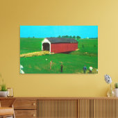 Uitzicht van de brug van Catlin Canvas Afdruk (Insitu (Woonkamer))