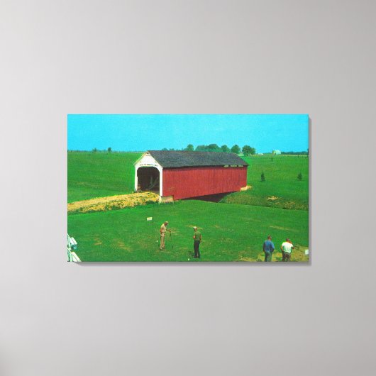 Uitzicht van de brug van Catlin Canvas Afdruk (Voorkant)