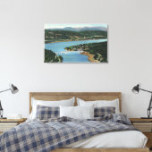 Uitzicht van de brug van de Goden Canvas Afdruk (Insitu (Slaapkamer))