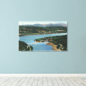 Uitzicht van de brug van de Goden Canvas Afdruk (Insitu (Houten vloer))