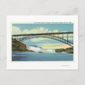 Uitzicht van de Brug van het Uitzicht van Herfsten Briefkaart (Voorkant)