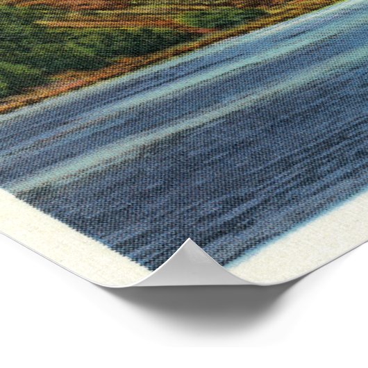 Uitzicht van de Brug van het Uitzicht van Herfsten Poster (Hoek)