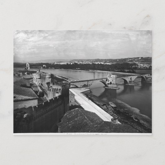 Uitzicht van de Brug van St. Benezet Briefkaart (Voorkant)