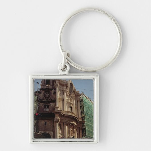 Uitzicht van de buitenkant van de � sleutelhanger (Voorkant)