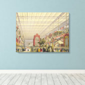 Uitzicht van de Buitenlandse Nave van de Grote Exh Canvas Afdruk (Insitu (Houten vloer))