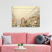 Uitzicht van de Buitenlandse Nave van de Grote Exh Canvas Afdruk (Insitu (Woonkamer))