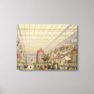 Uitzicht van de Buitenlandse Nave van de Grote Exh Canvas Afdruk