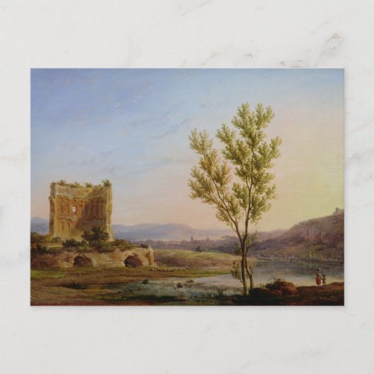 Uitzicht van de buitenwijken van Rome Briefkaart (Voorkant)