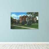 Uitzicht van de buitenzijde van Josselyn Hall, Vas Canvas Afdruk (Insitu (Houten vloer))