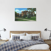 Uitzicht van de buitenzijde van Josselyn Hall, Vas Canvas Afdruk (Insitu (Slaapkamer))