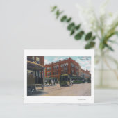 Uitzicht van de Busiest CornerBeaumont, TX Briefkaart (Staand voorkant)