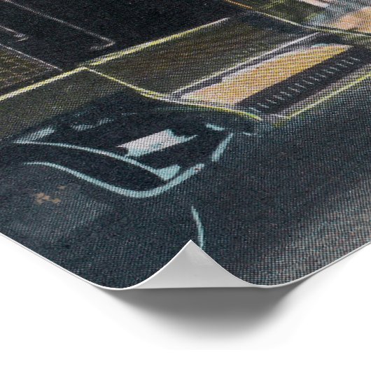 Uitzicht van de Busiest CornerBeaumont, TX Poster (Hoek)