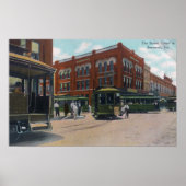 Uitzicht van de Busiest CornerBeaumont, TX Poster (Voorkant)