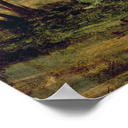 Uitzicht van de Butte Montmartre, c.1830 Poster (Hoek)