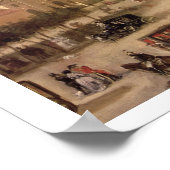 Uitzicht van de Calle de Alcala, Madrid (olie op h Poster (Hoek)