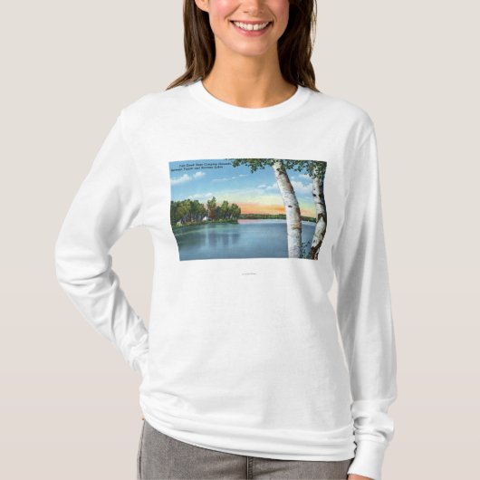 Uitzicht van de Camping Grounds of Fish Creek T-shirt (Voorkant)
