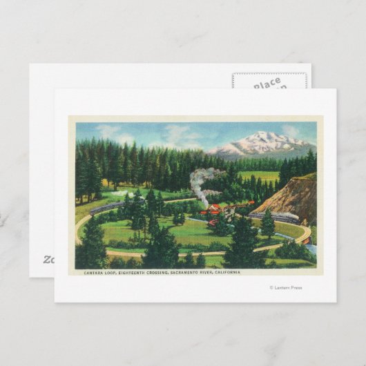 Uitzicht van de Cantara Loop, Sacramento Briefkaart (Voorkant / Achterkant)