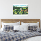 Uitzicht van de Cantara Loop, Sacramento Canvas Afdruk (Insitu (Slaapkamer))