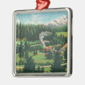 Uitzicht van de Cantara Loop, Sacramento Metalen Ornament (Links)