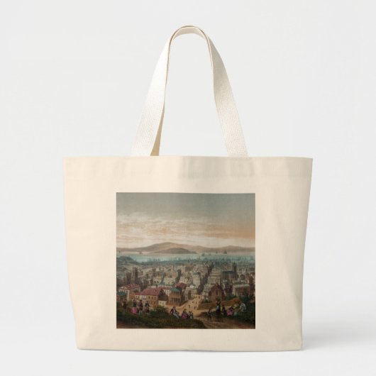 Uitzicht van de canvas tas San Francisco (1860) (Voorkant)