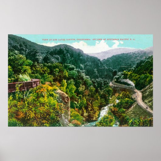 Uitzicht van de Canyon, zuidelijk deel van de Stil Poster (Voorkant)
