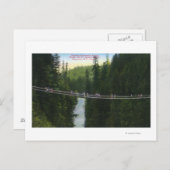 Uitzicht van de Capilano Suspension Bridge Briefkaart (Voorkant / Achterkant)