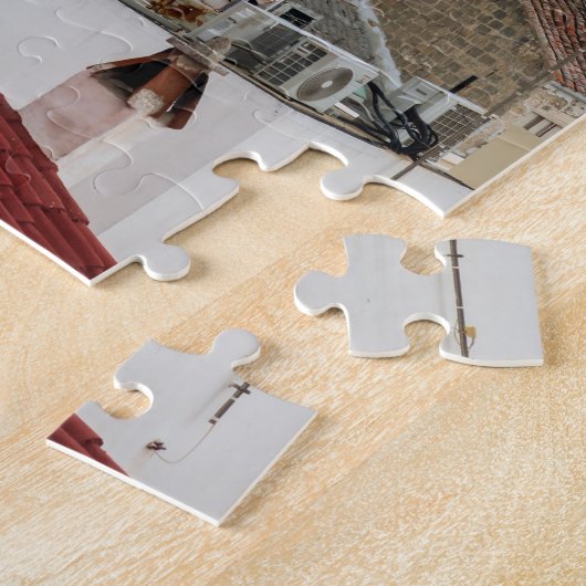 Uitzicht van de Carmen-antenne - Mahon, Menorca Legpuzzel (Zijkant)