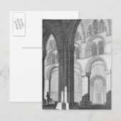 Uitzicht van de Cathedral Nave van Durham Briefkaart (Voorkant / Achterkant)