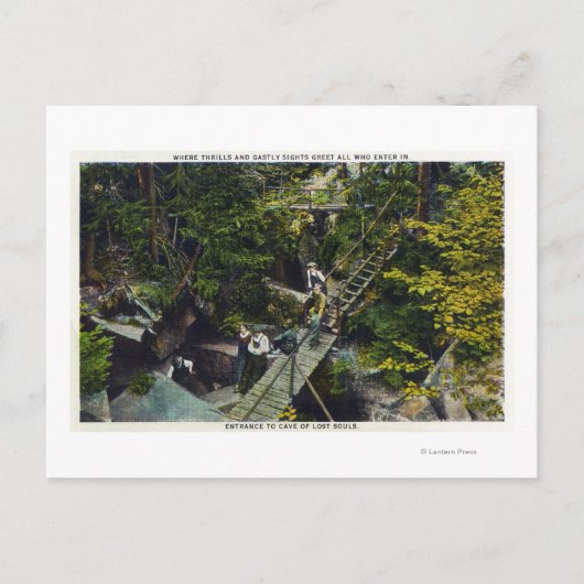 Uitzicht van de "Cave of Lost Souls Entrance" Briefkaart (Voorkant)