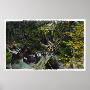 Uitzicht van de "Cave of Lost Souls Entrance" Poster