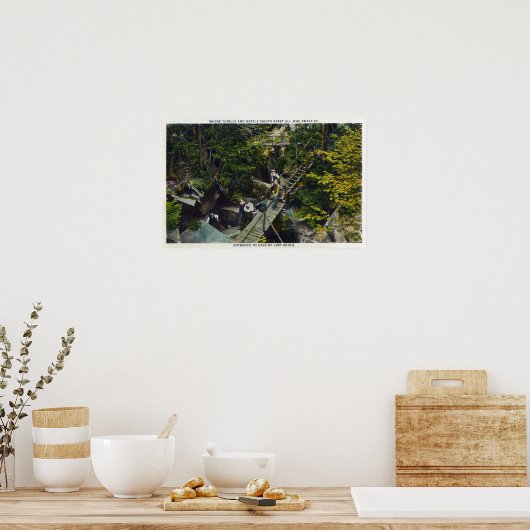 Uitzicht van de "Cave of Lost Souls Entrance" Poster (Keuken)