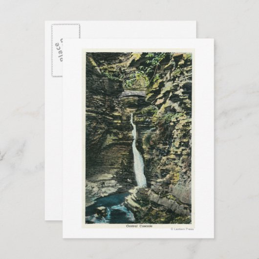 Uitzicht van de centrale cascade briefkaart (Voorkant / Achterkant)