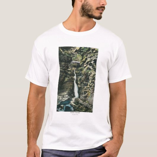 Uitzicht van de centrale cascade t-shirt (Voorkant)