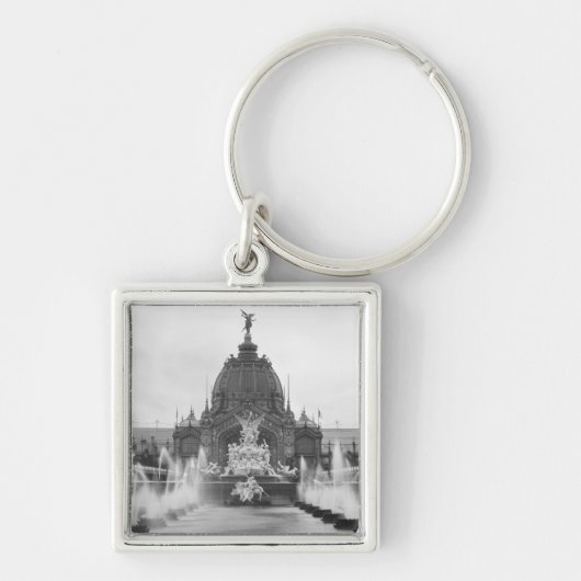 Uitzicht van de Centrale Dom en de fontein Sleutelhanger (Voorkant)