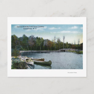 Uitzicht van de centrale parkhaven van Boat en Can Briefkaart