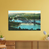 Uitzicht van de centrale spoorweg Maine Canvas Afdruk (Insitu (Woonkamer))