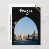Uitzicht van de Charles-brug in Praag Briefkaart (Voorkant / Achterkant)
