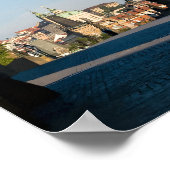 Uitzicht van de Charles-brug in Praag Poster (Hoek)