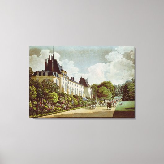 Uitzicht van de Chateau de la Malmaison Canvas Afdruk (Voorkant)