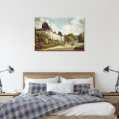 Uitzicht van de Chateau de la Malmaison Canvas Afdruk (Insitu (Slaapkamer))