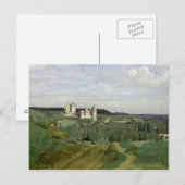 Uitzicht van de Chateau de Pierrefonds, c.1840-45 Briefkaart (Voorkant / Achterkant)