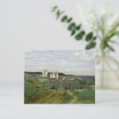 Uitzicht van de Chateau de Pierrefonds, c.1840-45 Briefkaart (Staand voorkant)