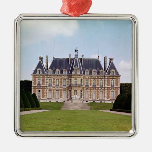 Uitzicht van de Chateau Metalen Ornament (Voorkant)