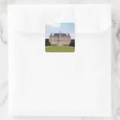 Uitzicht van de Chateau Vierkante Sticker (Tas)