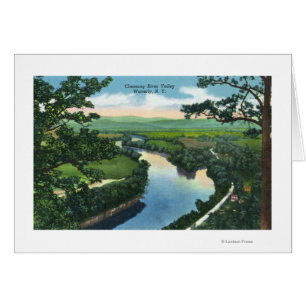 Uitzicht van de Chemung River Valley