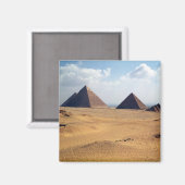 Uitzicht van de Cheops-Pyramides Magneet (Voorkant / Achterkant)