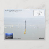 Uitzicht van de Chesapeake Bay Bridge, Maryland Briefkaart (Achterkant)