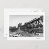 Uitzicht van de Chico-Oroville Bridge Briefkaart (Voorkant / Achterkant)